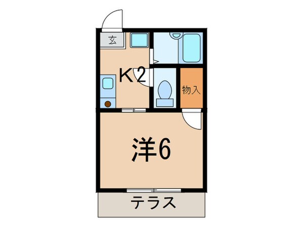 平本コーポの物件間取画像